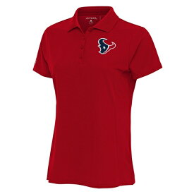 アンティグア レディース ポロシャツ トップス Houston Texans Antigua Women's Team Logo Legacy Pique Polo Red