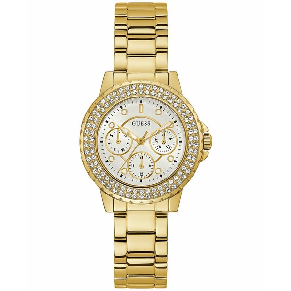 ゲス レディース アクセサリー 腕時計 Gold-tone 全商品無料サイズ交換 ゲス レディース 腕時計 アクセサリー Women's Gold-Tone Stainless Steel Bracelet Watch 36mm Gold-tone