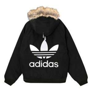 adidas AfB_X Y Xj[J[ yadidas originals Down Fur Bomber Back Logo Print Down Jacket Men Black GE1306z TCY US_M_XS