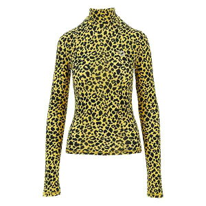 �R�y���j ���f�B�[�X T�V���c �g�b�v�X Leopard-print turtleneck top Yellow