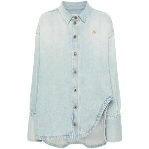 �W �A�e�B�R ���f�B�[�X �R�[�g �A�E�^�[ Spread-collar denim coat Blue