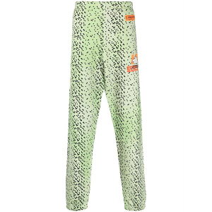 �w���� �v���X�g�� �����Y �J�W���A���p���c �{�g���X Abstract-spot track pants Green