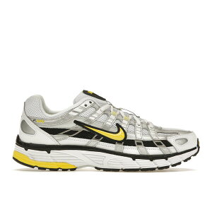 Nike iCL fB[X Xj[J[ yNike P-6000 Metallic Platinum Opti Yellow (Women's)z TCY US_6(23.0cm) White/Metallic Platinum/Black/Opti Yellow