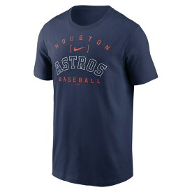 ナイキ メンズ Tシャツ トップス Houston Astros Nike Home Team Athletic Arch TShirt Navy