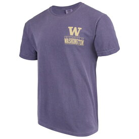 イメージワン メンズ Tシャツ トップス Washington Huskies Comfort Colors Campus Icon TShirt Purple