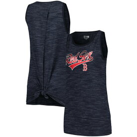 ニューエラ レディース Tシャツ トップス Boston Red Sox New Era Women's SpaceDye Active Tank Top Navy