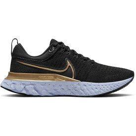 Nike ナイキ レディース スニーカー 【Nike React Infinity Run Flyknit 2】 サイズ US_7W(24cm) Black Metallic Gold (Women's)