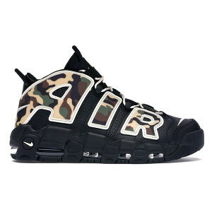 Nike �i�C�L �����Y �X�j�[�J�[ �yNike Air More Uptempo 96 Camo�z �T�C�Y US_7(25.0cm) Black/Sail-Light British Tan-Asparagus-Outdoor Green-Celestial Gold