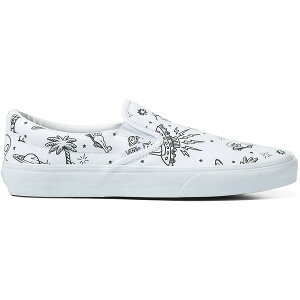 Vans �o���Y �����Y �X�j�[�J�[ �yVans Classic Slip-On UFO U-Paint�z �T�C�Y US_M_4 White/White/Black
