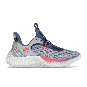 Under Armour �A���_�[�A�[�}�[ �����Y �X�j�[�J�[ �yUnder Armour Curry Flow 9 Warp the Game Day�z �T�C�Y US_8(26.0cm) White/Blue/Pink