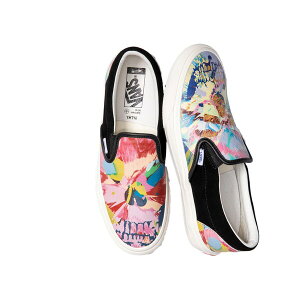Vans �o���Y �����Y �X�j�[�J�[ �yVans Classic Slip-On VLT LX Damien Hirst Skull Splatter�z �T�C�Y US_7(25.0cm) Multicolor/Black