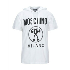 【送料無料】 モスキーノ メンズ Tシャツ トップス T-shirts White