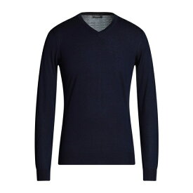 【送料無料】 ロッソピューロ メンズ ニット&セーター アウター Sweaters Navy blue