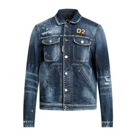 【送料無料】 ディースクエアード メンズ ジャケット＆ブルゾン アウター Denim Outerwear Blue