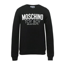 【送料無料】 モスキーノ メンズ パーカー・スウェットシャツ アウター Sweatshirts Black