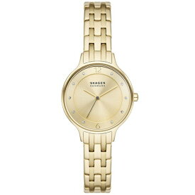 スカーゲン レディース 腕時計 アクセサリー Women's Anita Lille Three Hand Gold-Tone Stainless Steel Watch 30mm Gold-Tone