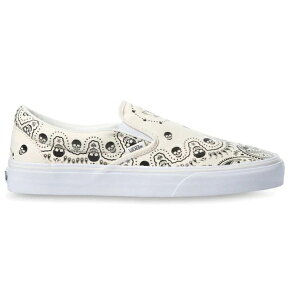 Vans oY Y Xj[J[ yVans Slip-On Skull Bandana White Blackz TCY US_M_4.5 White/Black
