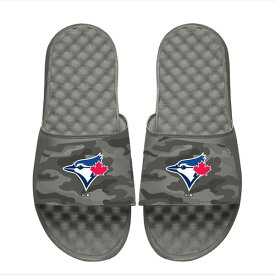 アイスライド メンズ サンダル シューズ Toronto Blue Jays ISlide Camo Slide Sandals Gray