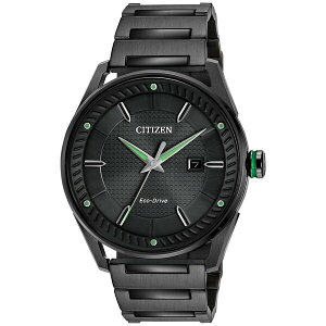 V`Y fB[X uXbgEoOEANbg ANZT[ Drive from Citizen Eco-Drive Men's Black Ion-Plated Stainless Steel Bracelet Watch 42mm BM6985-55E Black