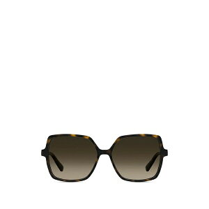 ���u ���X�L�[�m ���f�B�[�X �T���O���X���A�C�E�F�A �A�N�Z�T���[ Tortoiseshell-effect geometric-frame sunglasses Brown