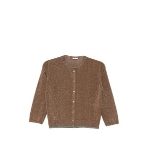 ���x���g�R���[�i ���f�B�[�X �J�[�f�B�K�� �A�E�^�[ Metallic-effect cardigan Brown