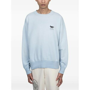 ���]�� �L�c�l �����Y �p�[�J�[�E�X�E�F�b�g�V���c �A�E�^�[ X kuro sunfaded fox sweatshirt Blue