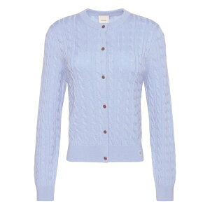 �J���o���N���C�� ���f�B�[�X �J�[�f�B�K�� �A�E�^�[ Cable-knit buttoned knitwear Blue