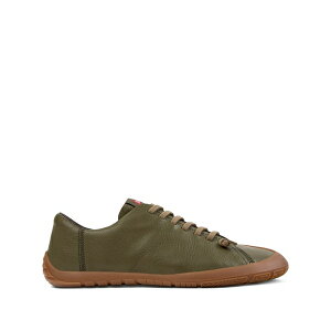 �J���y�[�� �����Y �X�j�[�J�[ �V���[�Y Peu path+ lace-up leather sneakers Green
