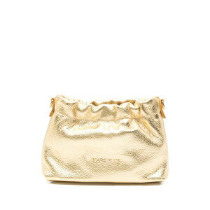 �}�[�N�G���X ���f�B�[�X �V�����_�[�o�b�O �o�b�O Metallic-effect ruched cross body bag Gold