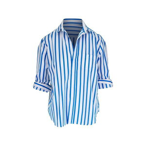 �t�����N �� �A�C���[�� ���f�B�[�X �V���c �g�b�v�X Eileen stripe-pattern shirt Blue