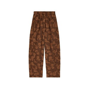 �K�j�[ ���f�B�[�X �J�W���A���p���c �{�g���X Fil-coup�� floral-pattern trousers Brown