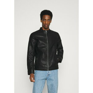 �g���e�C���[ �����Y �T���_�� �V���[�Y Faux leather jacket - black