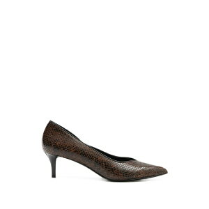�C�U�x�� �}���� ���f�B�[�X �p���v�X �V���[�Y Pamely python-effect leather pumps Brown