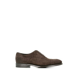 �w���_�[�\���E�u���b�R �����Y �h���X�V���[�Y �V���[�Y Cap-toe suede oxford shoes Brown
