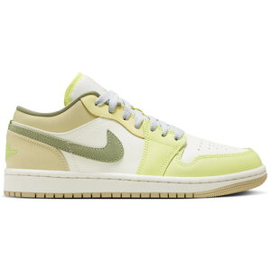 Jordan �W���[�_�� ���f�B�[�X �X�j�[�J�[ �yJordan 1 Low Sail White Oil Green (Women's)�z �T�C�Y US_5(22.0cm) Sail White/Oil Green/Sail White/Light Lime Green/Team Gold/Active Green