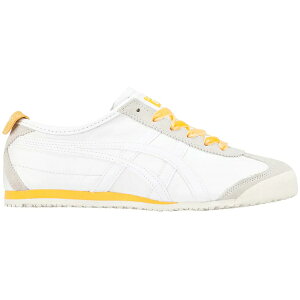 ASICS �A�V�b�N�X ���f�B�[�X �X�j�[�J�[ �yOnitsuka Tiger Mexico 66 White Tiger Yellow (Women's)�z �T�C�Y US_7(24.0cm) White/Tiger Yellow