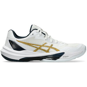ASICS �A�V�b�N�X ���f�B�[�X �X�j�[�J�[ �yASICS Sky Elite FF 3 White Pure Gold (Women's)�z �T�C�Y US_6.5(23.5cm) White/Pure Gold