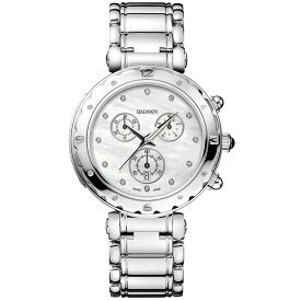 バルマン レディース 腕時計 アクセサリー Women's Swiss Chronograph Balmainia Diamond (1/20 ct. t.w.) Stainless Steel Bracelet Watch 38mm Silver