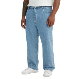 リーバイス メンズ デニムパンツ ボトムス Men's Big & Tall 501&reg; Original Straight-Fit Jeans Light Stonewash
