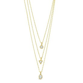 スターリングフォーエバー レディース ネックレス・チョーカー・ペンダントトップ アクセサリー Julie Layered Necklace Gold