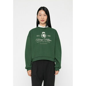 g~[ qtBK[ fB[X p[J[EXEFbgVc AE^[ VARSITY CREST - Sweatshirt - deep evergreen