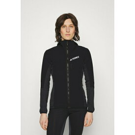 アディダス テレックス レディース テニス スポーツ TECHROCK - Fleece jacket - black