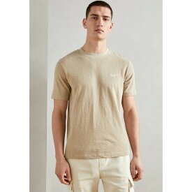 マルコポーロ デニム メンズ Tシャツ トップス SHORT SLEEVE LOGO PRINT REGULAR FIT - Basic T-shirt - simple stone