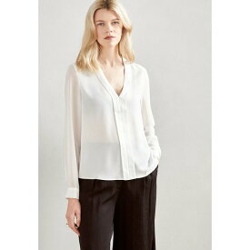 アンナ フィールド レディース シャツ トップス Blouse - white