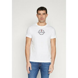 トミー ヒルフィガー メンズ Tシャツ トップス GLOBAL STRIPE WREATH TEE - Print T-shirt - white