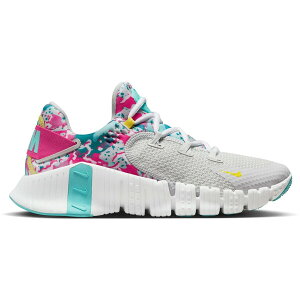 Nike �i�C�L ���f�B�[�X �X�j�[�J�[ �yNike Free Metcon 4 Photon Dust Paint Splatter (Women's)�z �T�C�Y US_6(23.0cm) Photon Dust/Dynamic Turquoise/White/Yellow Strike