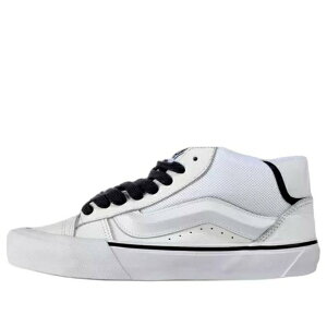 Vans �o���Y �����Y �X�j�[�J�[ �yVans Knu Mid 'White Black' VN000CQ9WHT�z �T�C�Y US_9(27.0cm)