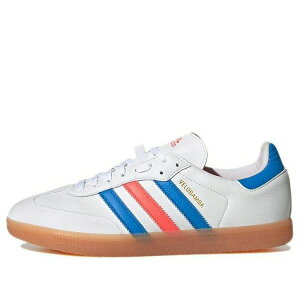 adidas �A�f�B�_�X �����Y �X�j�[�J�[ �yadidas Velosamba 'White Blue Rush Turbo' GW5323�z �T�C�Y US_12(30.0cm)
