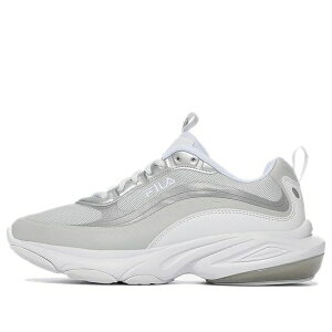 FILA �t�B�� �����Y �X�j�[�J�[ �yFILA Unisex Low-Top Running Shoes White/Grey 1RM01674D_063�z �T�C�Y US_5(23.0cm)
