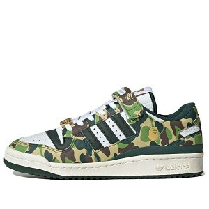adidas �A�f�B�_�X �����Y �X�j�[�J�[ �t�H�[���� �yadidas x A Bathing Ape Forum Low 84 '30th Anniversary - Green' ID4771�z �T�C�Y US_6.5(24.5cm)